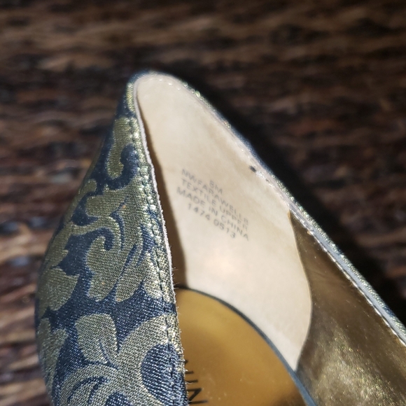 NINE WEST Jaquard and Satin high heels open toe - Picture 9 of 9